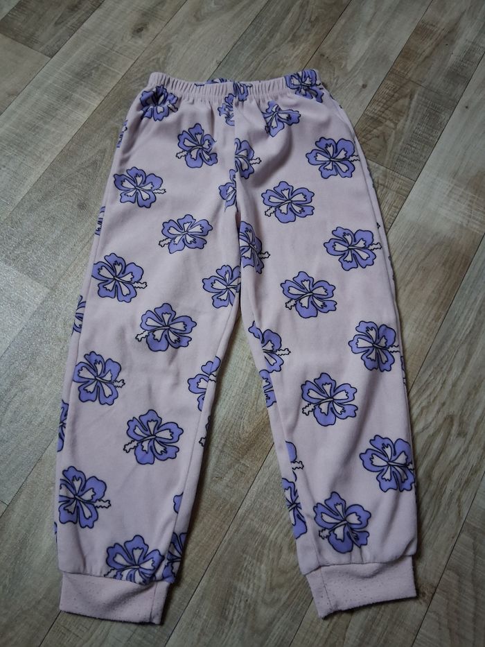 Pyjama fille en velours rose clair stitch 5-6 ans - photo numéro 5