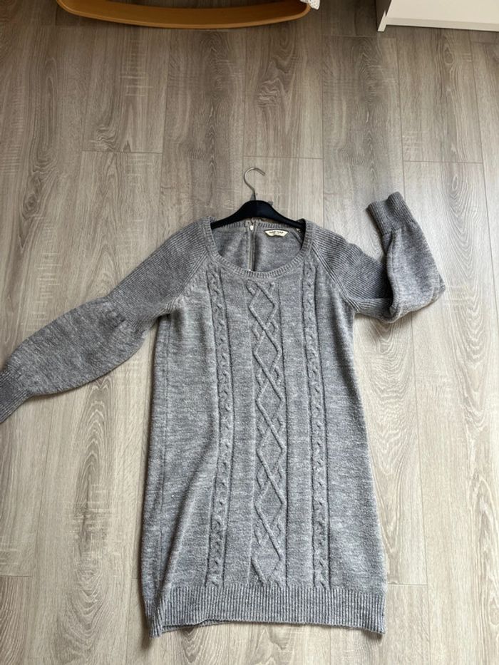 Robe pull courte M grise