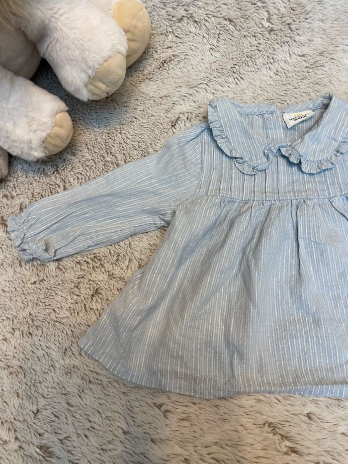 Blouse bleu ciel à rayures - Tape à l’œil - photo numéro 2