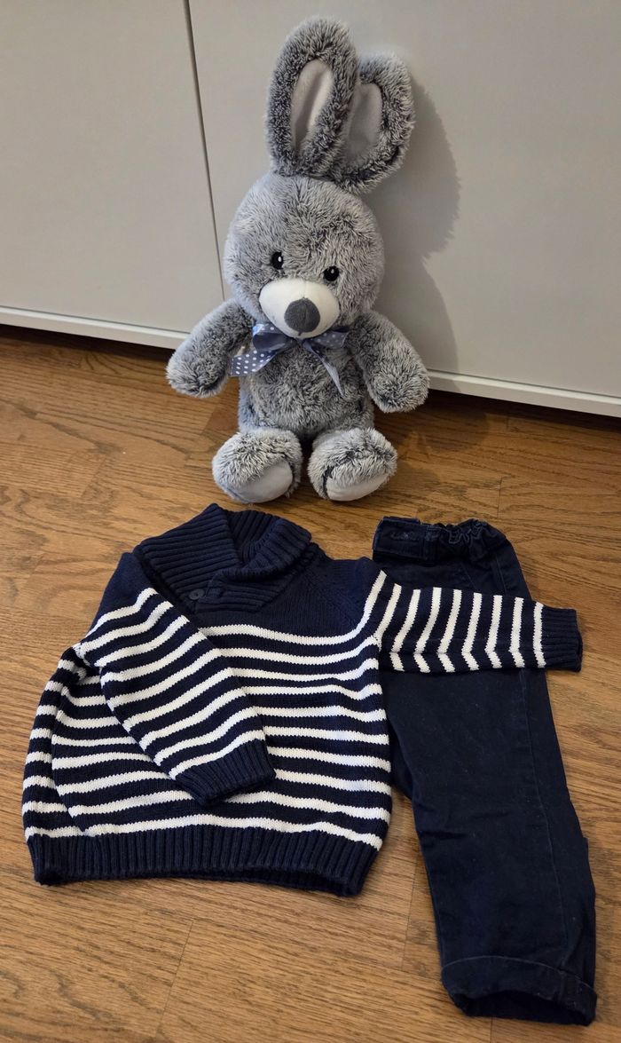 Ensemble pull pantalon garçon kiabi 6 mois - photo numéro 3