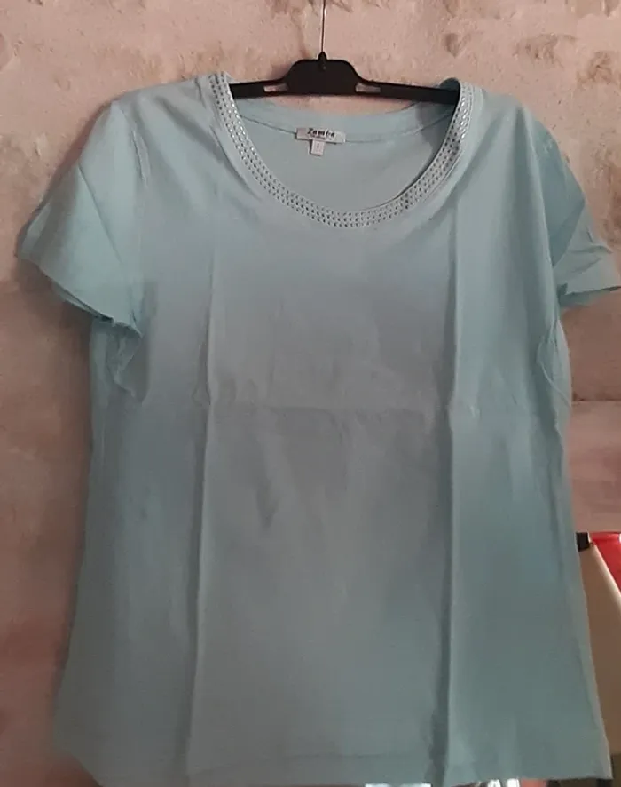 Haut bleu turquoise Taille 2 - photo numéro 4