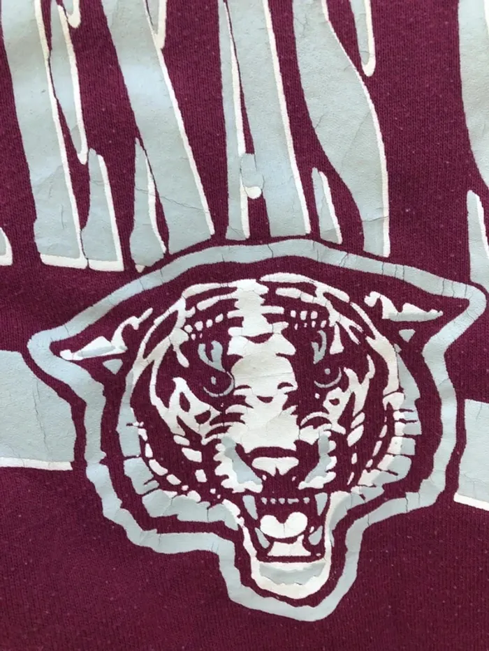 Russell Athletic Texas Southern Tigers University sweater crewneck made in USA 🇺🇸 Mens L - photo numéro 3