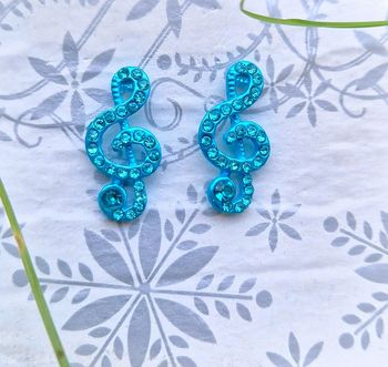 Boucles d'oreilles note de musique