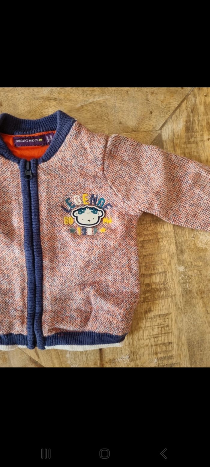 Gilet zippé Sergent major 3 mois - photo numéro 2