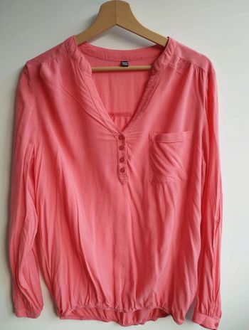 Blouse corail manches longues taille L