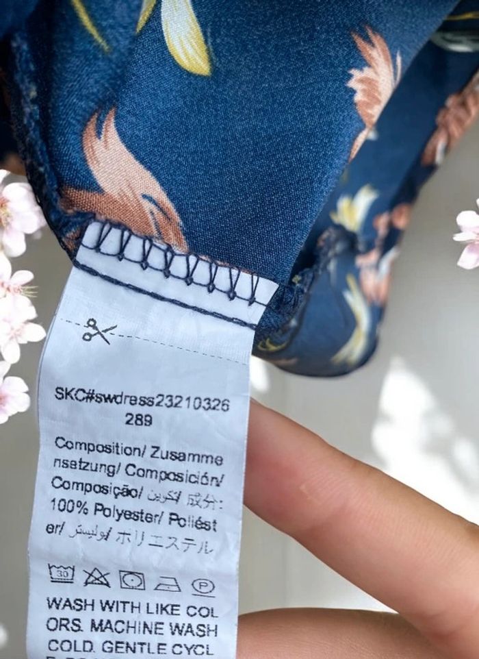 🎀 Robe longue femme florale bleu marine taille M🎀 - photo numéro 4