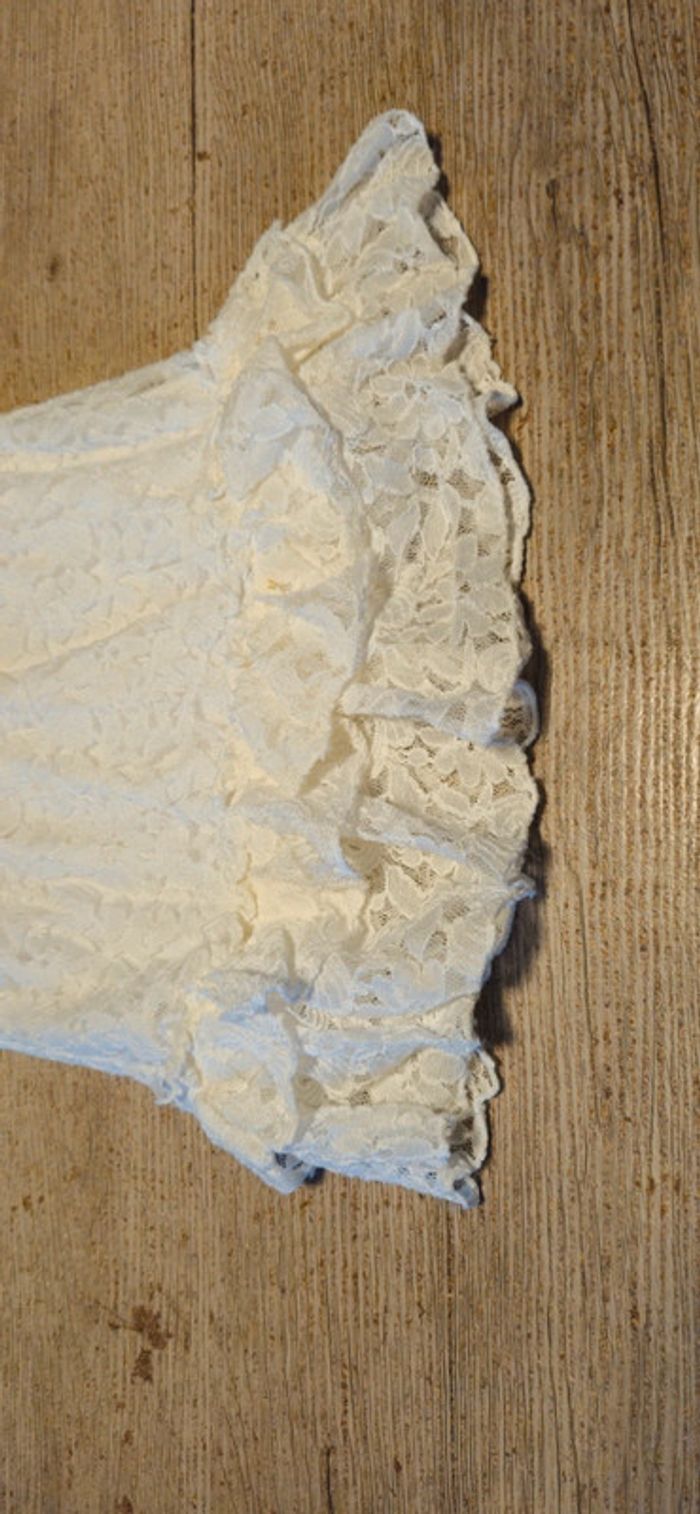 Tunique longue brodée, beige, Long Qi, neuve, 8 ans - photo numéro 4