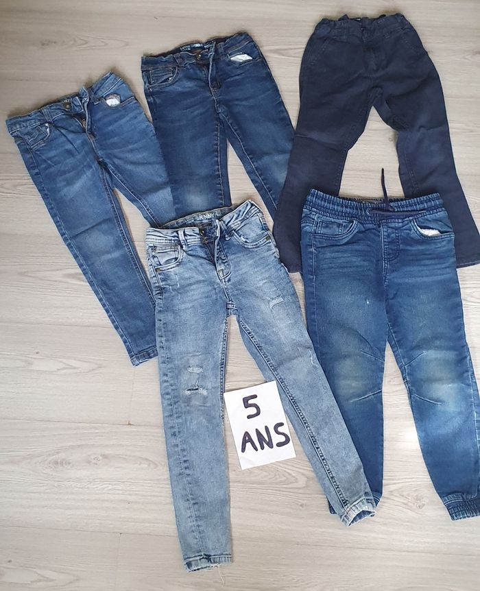 Lot pantalons jeans 5ans garçon