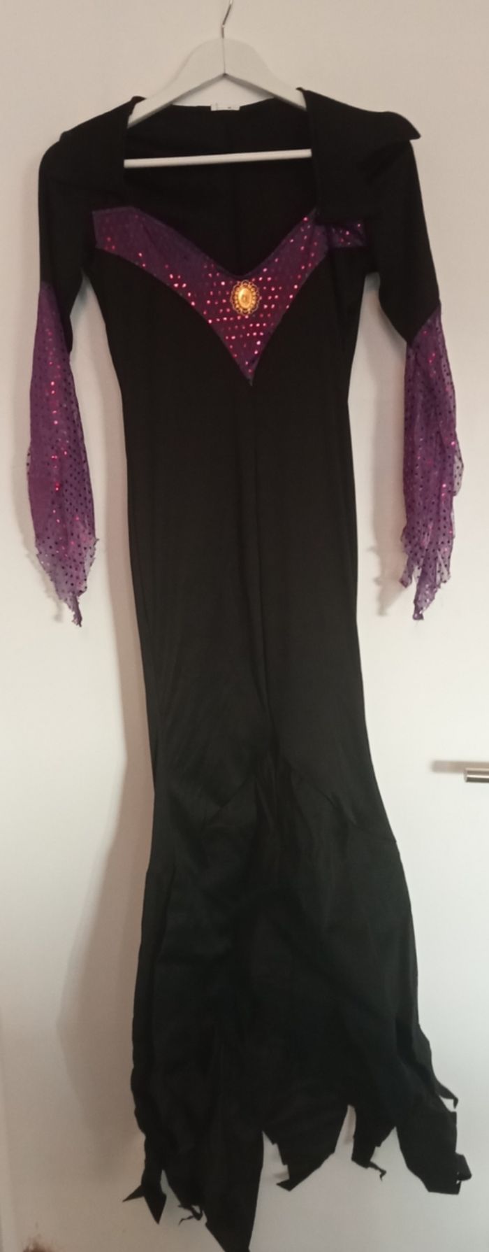 Panoplie complète déguisement de sorcière femme - taille S