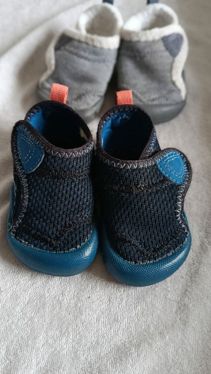 Lot de 2 chaussons bébé pointure 19 - photo numéro 2