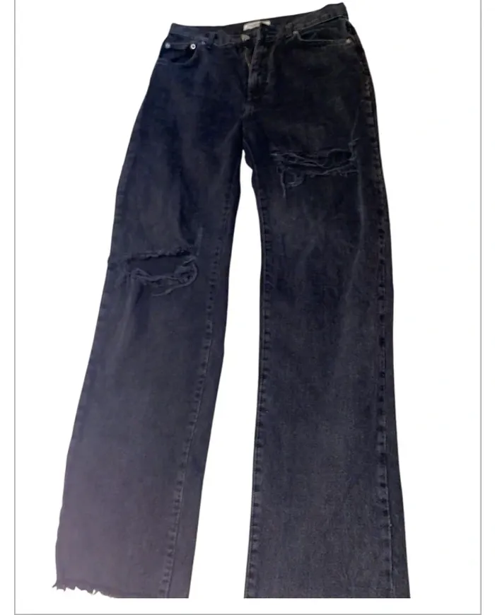 🌸 Jeans noir trouées large 🌸