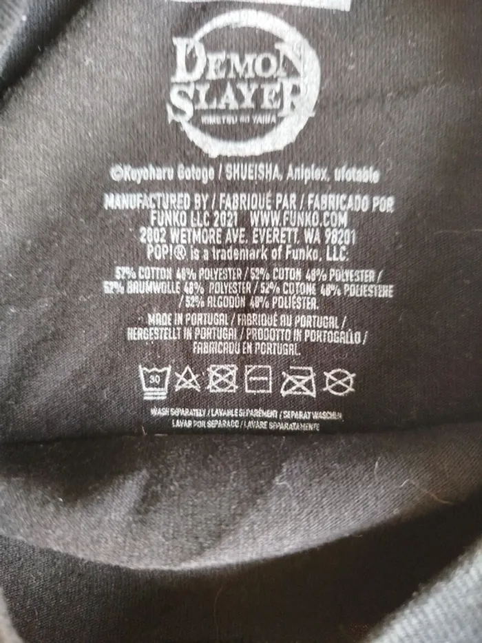 T-shirt Demon Slayer Funko Pop taille L - photo numéro 6
