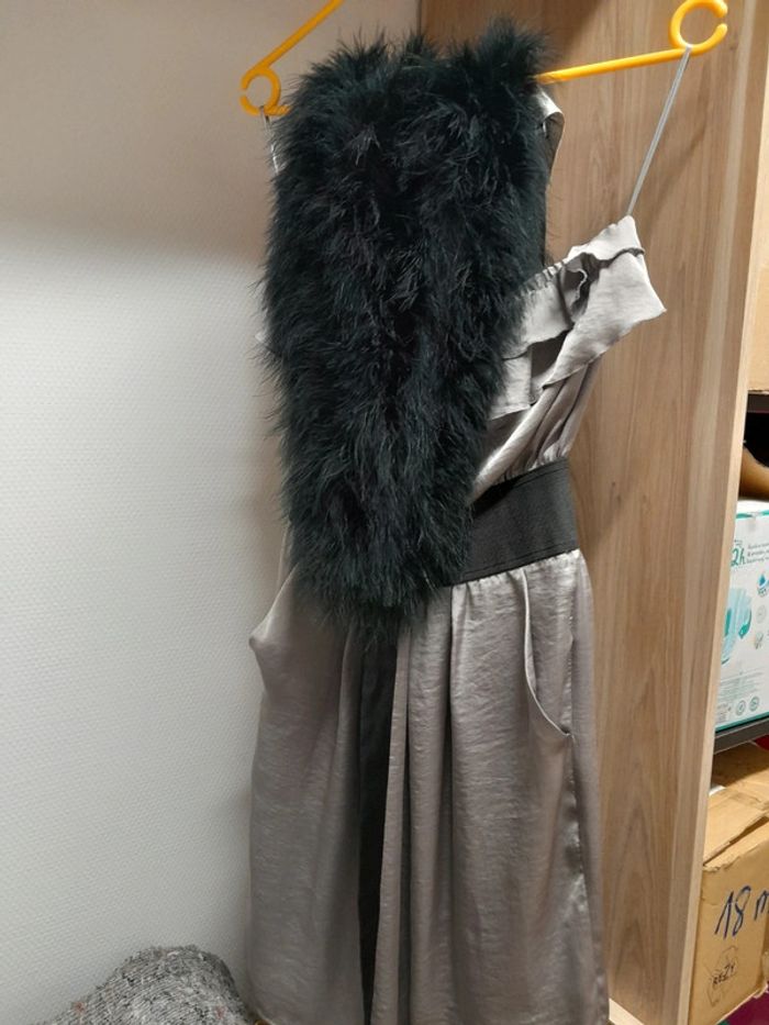 Ensemble robe de soiree taille S+cache epaule - photo numéro 6