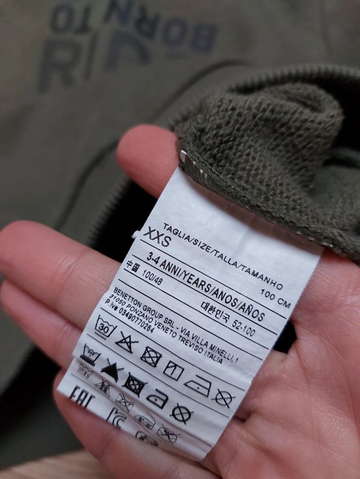Sweat à capuche XXS taille 3-4 ans - photo numéro 2
