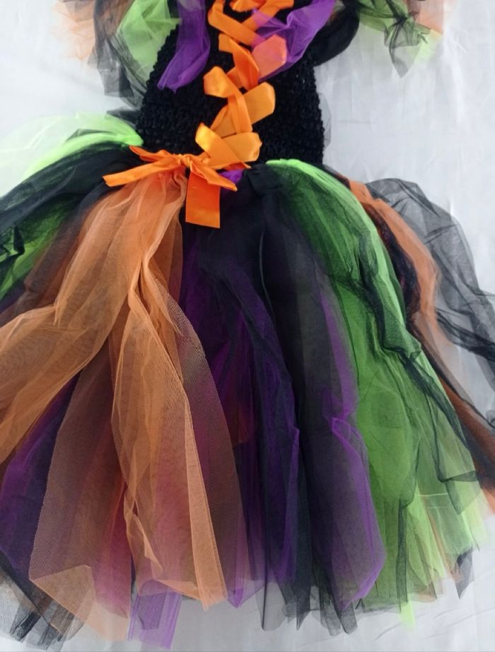 Deguisement robe sorcière multicolores 4ans - photo numéro 5