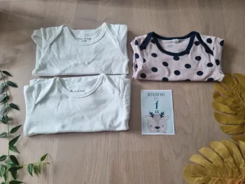 Lot de 3 bodys 74/80