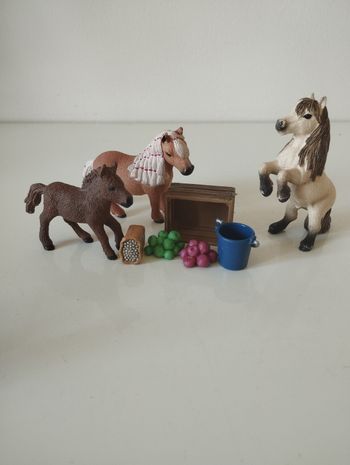 Figurines Schleich set poneys shetland