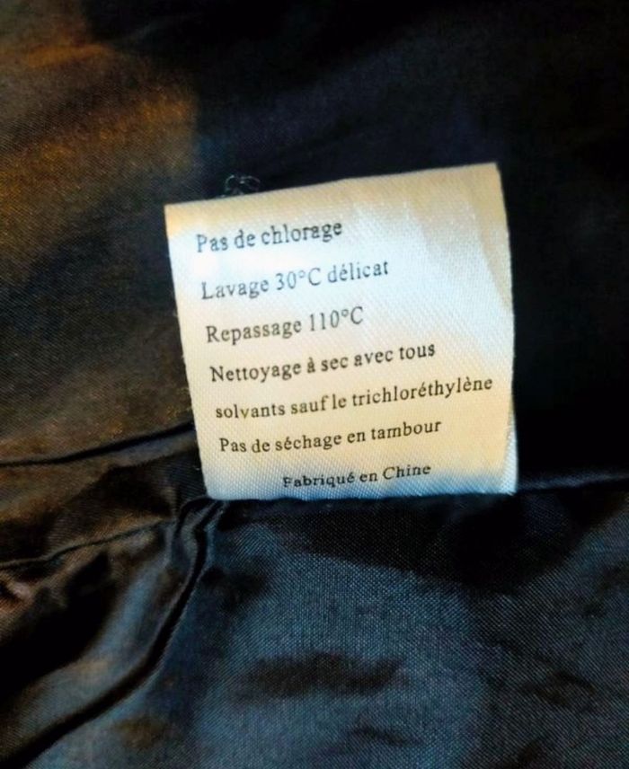 Manteau/caban hiver femme noir et blanc taille 38 marque  DPM by Depech Mod - photo numéro 9