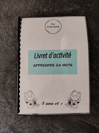 Livret d'activité apprendre 24 mots 4 ans et plus