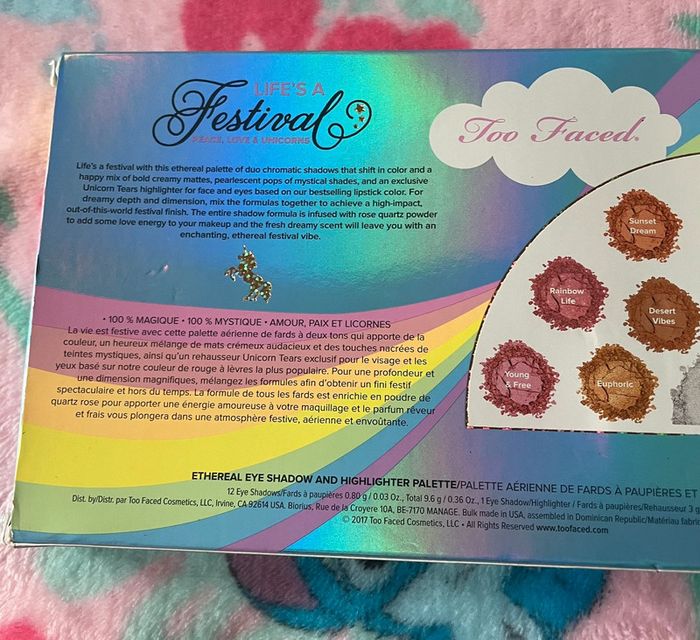 Magnifique palette life’s a festival Too Faced - photo numéro 7