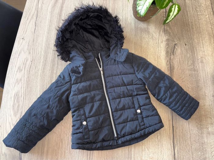 Doudoune mi saison Kiabi noir 3 ans