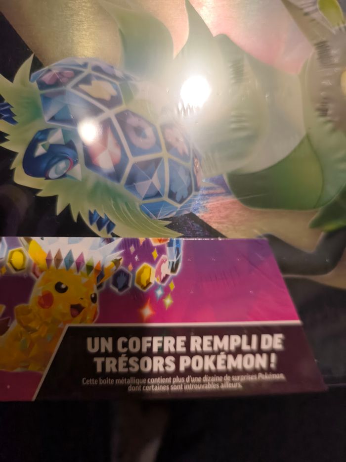 Coffret métallique boîte lunch box Pokémon 6 booster 3 cartes brillantes Etc AB prix ferme neuf - photo numéro 4