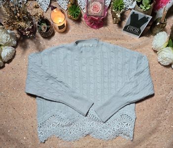 Pull court gris taille unique Bisou’s Project