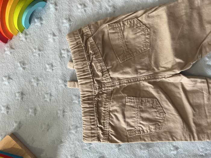 pantalon beige taille élastique et lien de serrage 6 mois kiabi - photo numéro 10