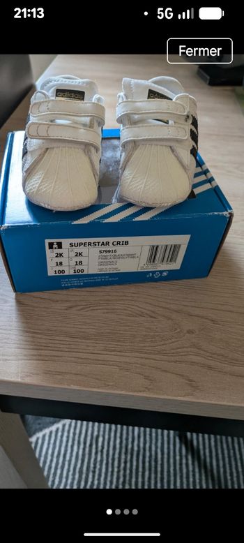 Chaussures bébé adidas taille 18