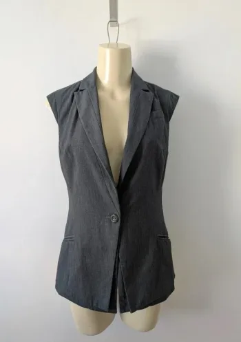 Gilet blazer gris sans manches - Yudashkin Jeans - taille M