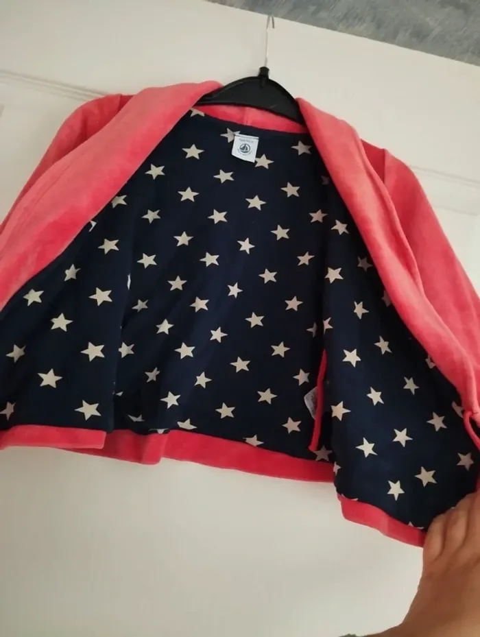 * Manteau chaud rouge T3A Petit Bateau - photo numéro 5