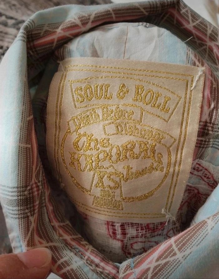 Chemise carreaux bleu rouge kaporal taille xs - photo numéro 6