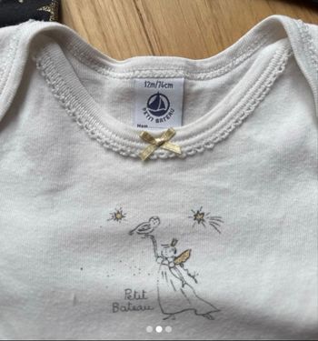 Lot de 2 body fille petit bateau