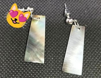 Boucles d'oreilles nacré