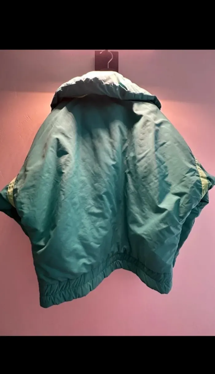 Veste vintage 90s Super Competition by Elho – Taille L – Vert/Rose - photo numéro 3