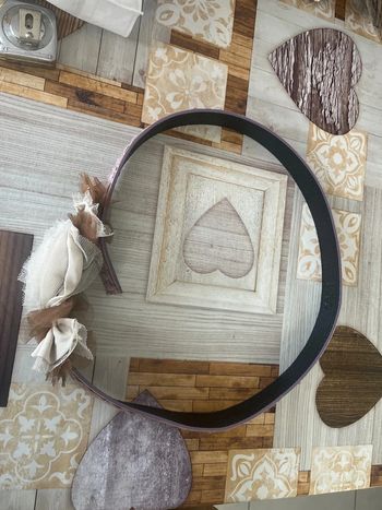 Ceinture brodée couleur mauve