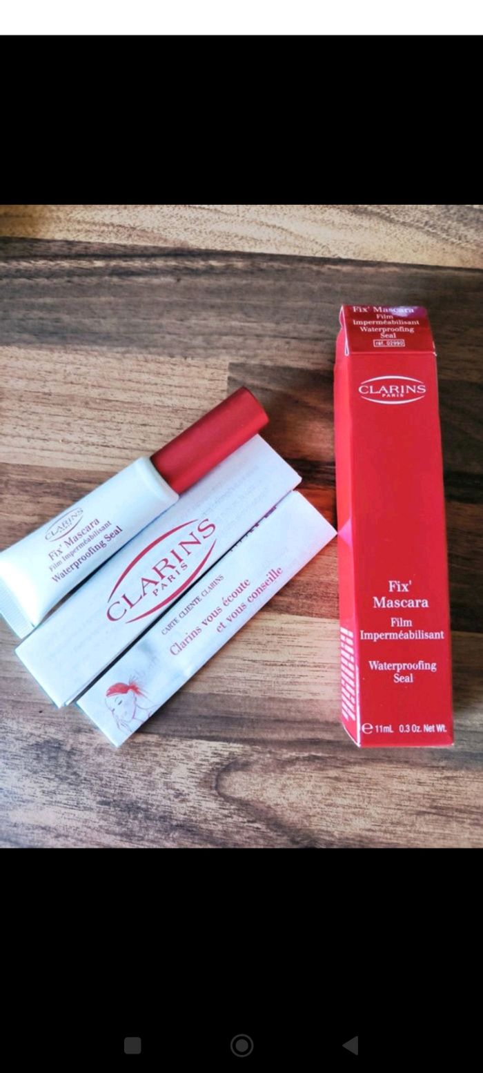 Lot de deux fix mascara Clarins