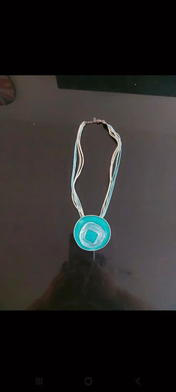 Collier rond turquoise