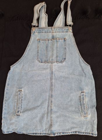 TRES BELLE ROBE SALOPETTE JEANS BLEU CLAIR - JENNYFER
