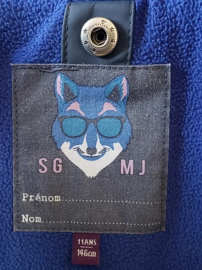 Parka Sergent major 3 en 1 bleu  11 ans - photo numéro 4