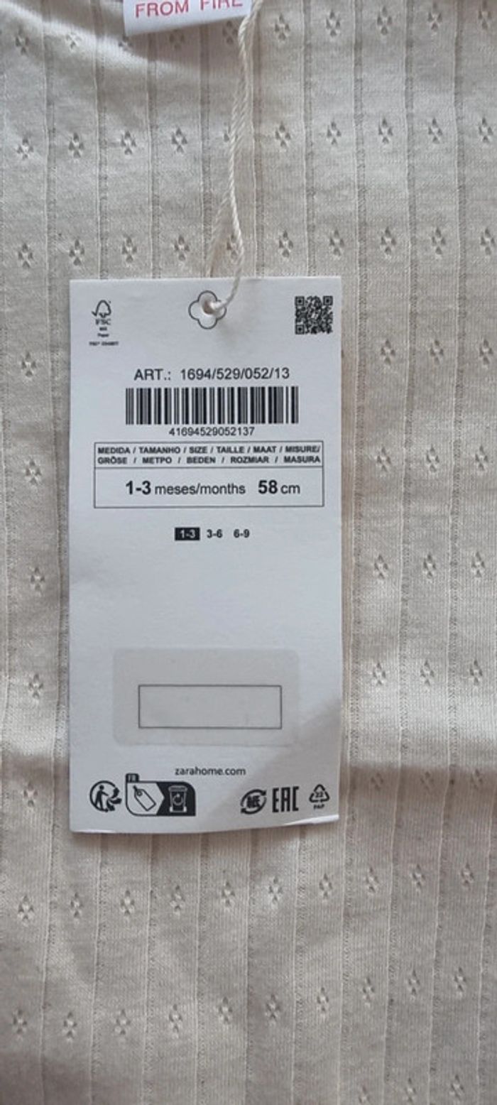 Lot de 4 Pyjamas/Grenouillères Bébé Côtelée - photo numéro 3