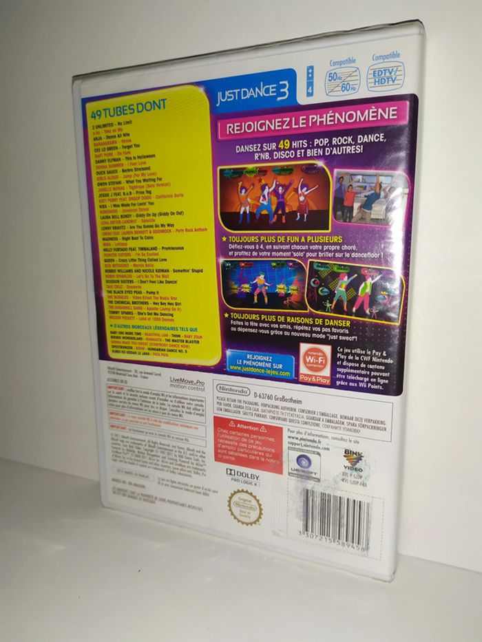Jeu Just Dance 3 Nintendo Wii PAL neuf sous blister - photo numéro 3