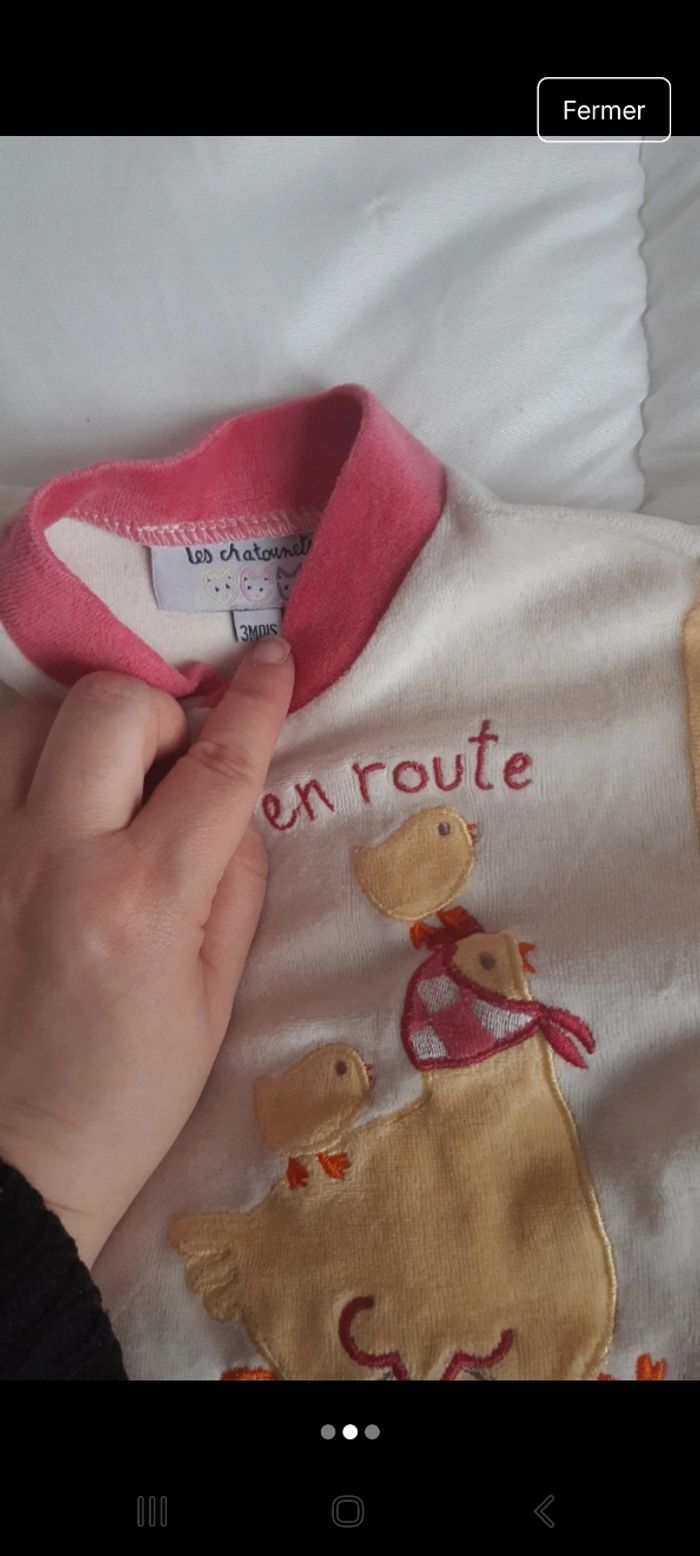 Pyjama bébé fille 3 mois - photo numéro 2