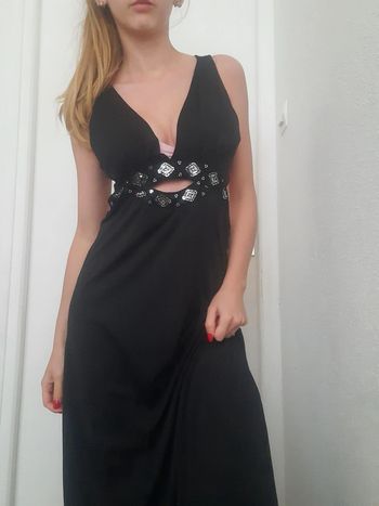 Magnifique robe longue à strass