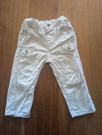 Jean blanc 18 mois garçon