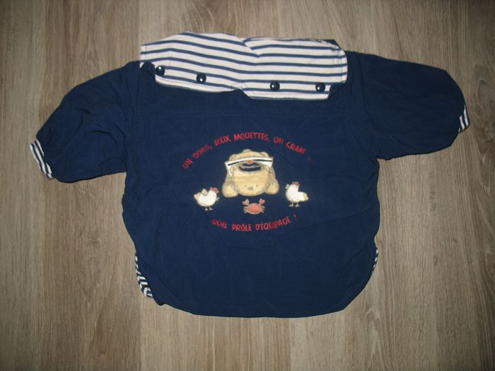 COUPE VENT BLEU MARINE BÉBÉ GARÇON "CLAYEUX" - 3 MOIS - n°01 - photo numéro 2