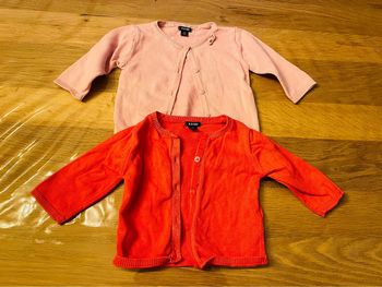 Lot de 2 gilets fille 3 mois