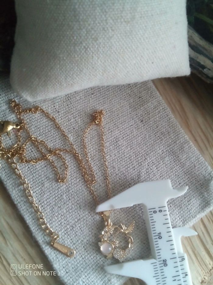 Collier colibri et pierre opaline - photo numéro 2