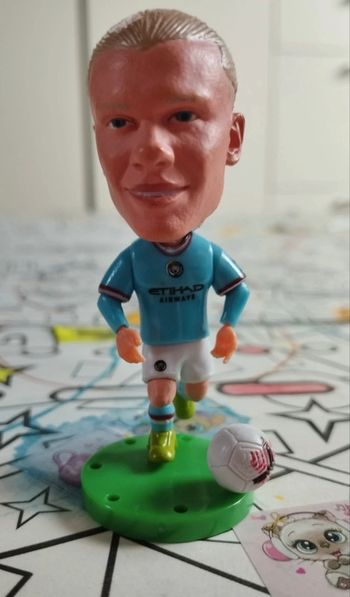 Petite figurine football neuve Erling Haaland manchester city