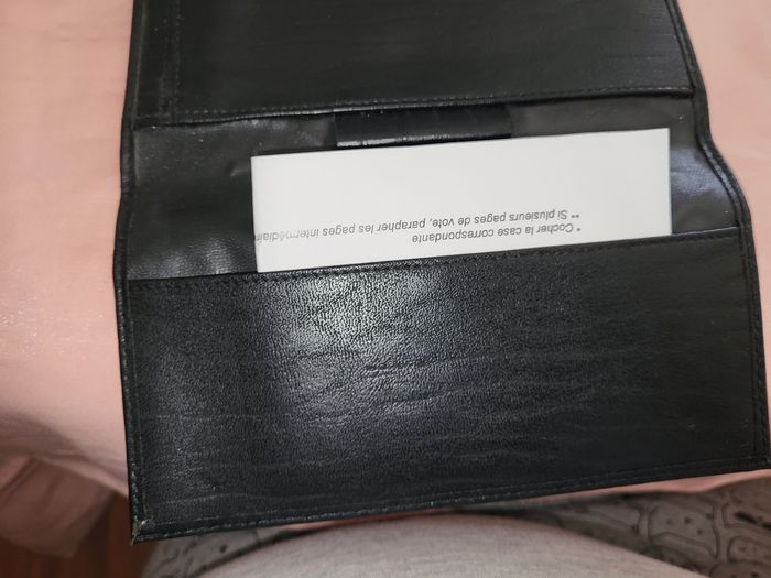 Portechequier , cartes et porte monnaie .noir - photo numéro 3